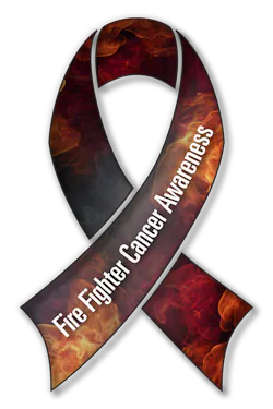 Fire Fighter Cancer Ribbon Fire Fighter Cancer Ribbon
