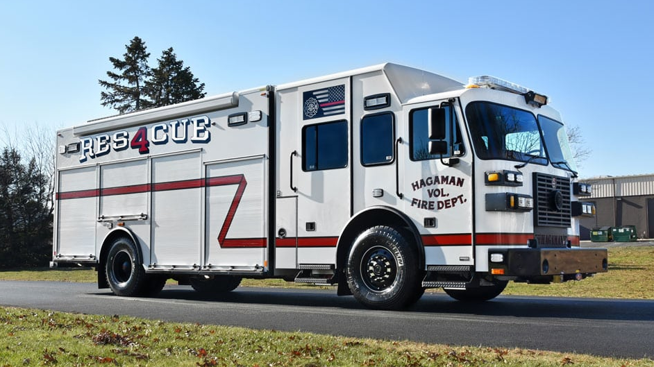 Rescue 1 built this heavy rescue for the Hagaman, NY, Volunteer Fire Department.