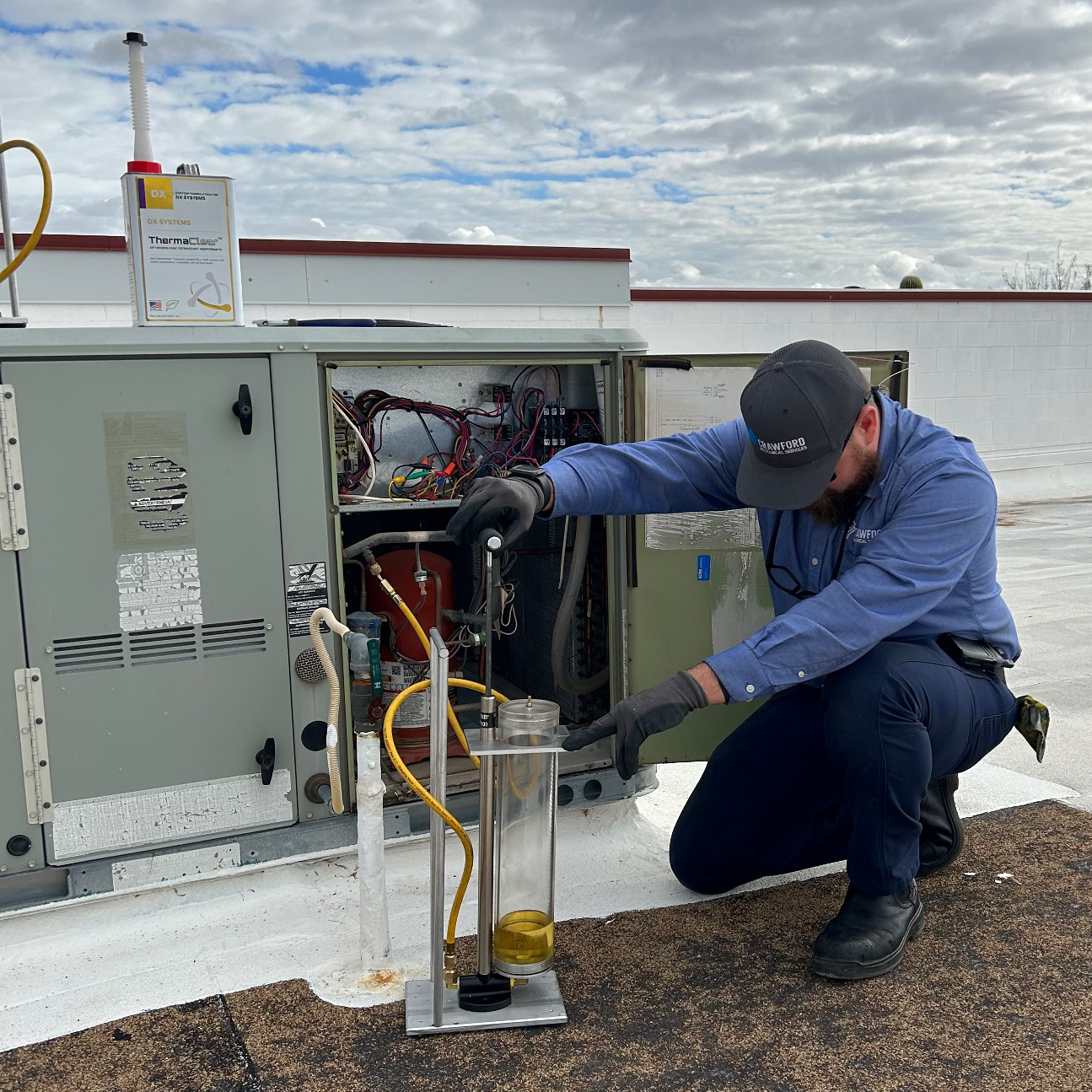 The City Of Phoenix Fire Department Hvac Equipment Being Treated With Therma Clear 1 63d9288de48c3