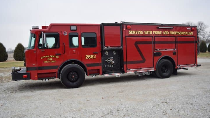 Alexis Fire Equipment built this pumper for the Coyne Center, IL, Fire Protection District.