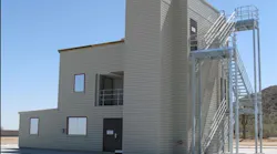 The Deputy Chief tower has four working decks. The structure resembles a residential building, but with a 30-foot tower for rappelling and laddering. The Deputy Chief tower has four working decks. The structure resembles a residential building, but with a 30-foot tower for rappelling and laddering.