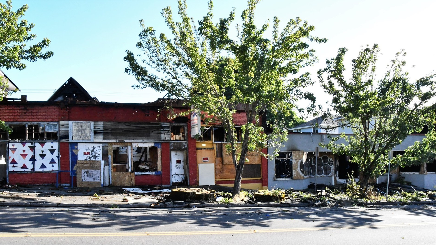 Tacoma fire officials said all three buildings were vacant at the time of the fire.