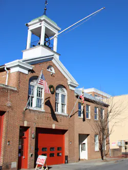 Despite the addition of a large apparatus bay to the firehouse (far left) in 1967, remnants of the station’s original horse stalls remained. Despite the addition of a large apparatus bay to the firehouse (far left) in 1967, remnants of the station’s original horse stalls remained.