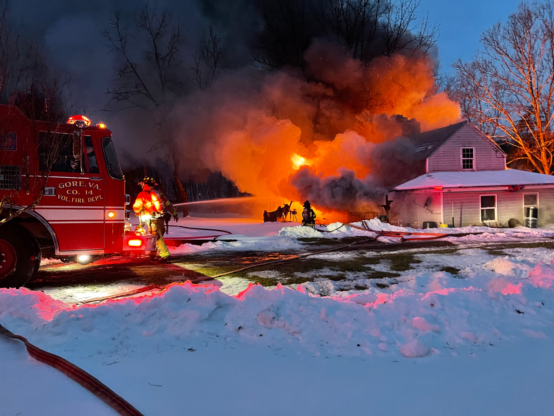 Michaela Raines 1 20 22 Hampshire County, Wv Structure Fire Pic 2