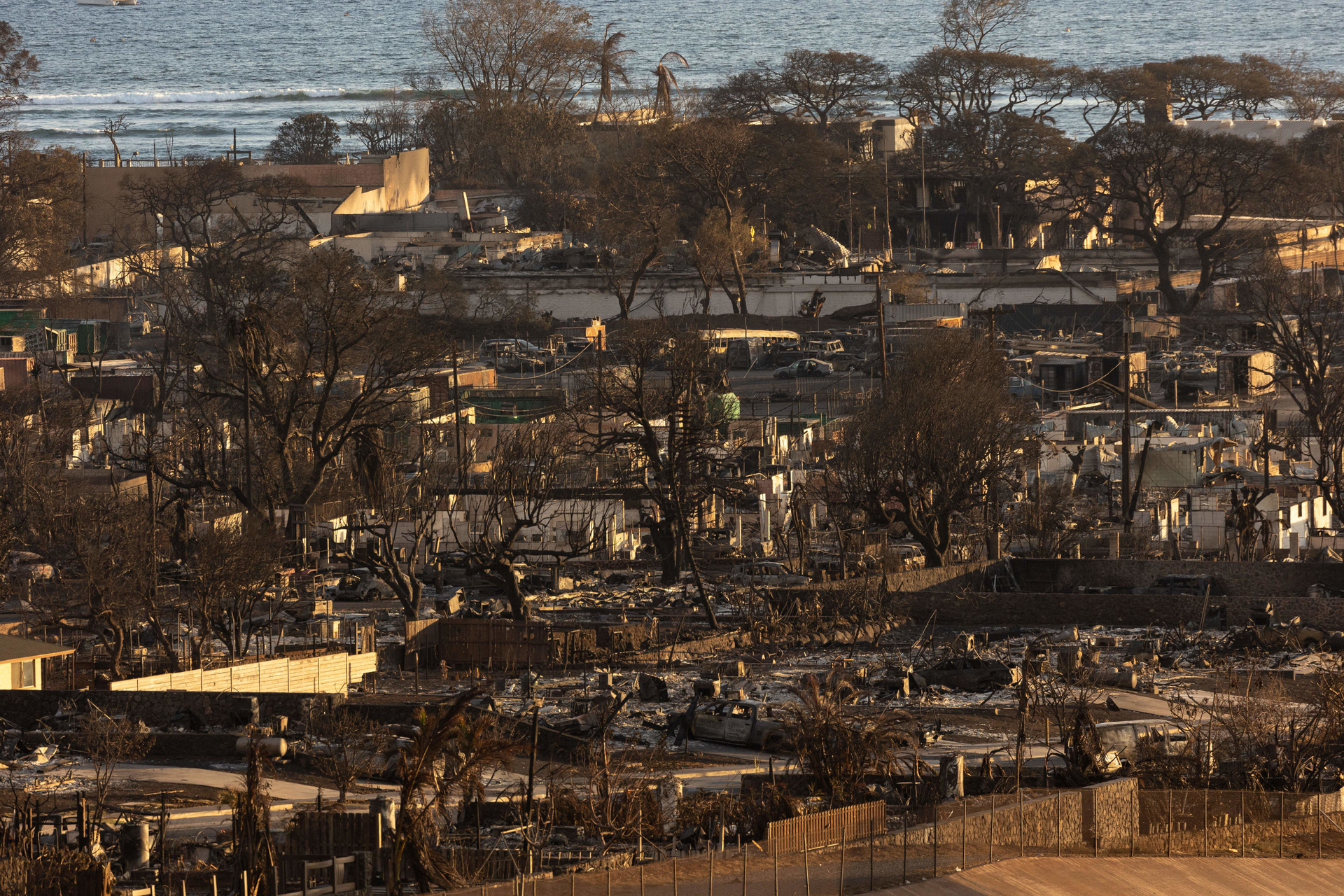 The historic town of Lahaina was destroyed by the raging wildfire.