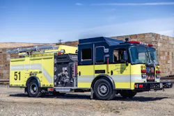 The new custom top-mount pumper for the West Valley Fire Department (Yakima, WA) is powered by a Cummins L9 450-hp engine and an Allison 3000 EVS transmission. The new custom top-mount pumper for the West Valley Fire Department (Yakima, WA) is powered by a Cummins L9 450-hp engine and an Allison 3000 EVS transmission.