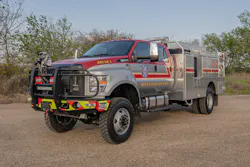 This highly custom Type 4 rescue-side for the Reeves County, TX, Emergency Services Districts Nos. 1 and 2 is based on a Ford F-750 4x4 chassis. This highly custom Type 4 rescue-side for the Reeves County, TX, Emergency Services Districts Nos. 1 and 2 is based on a Ford F-750 4x4 chassis.