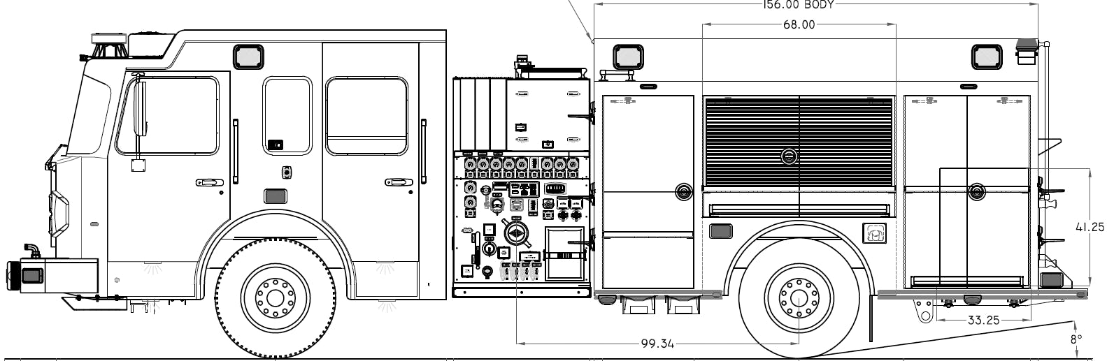 The Spartan pumper will be mounted on a Metro Star chassis.