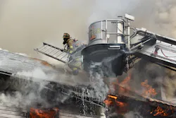 A box alarm toned out for a working structure fire with people jumping off of the roof. A box alarm toned out for a working structure fire with people jumping off of the roof.