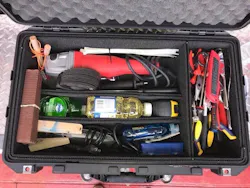 One example of a dedicated person vs. machine rescue kit. Everything is easily accessible in the event that an incident occurs that requires certain equipment in a pinch. One example of a dedicated person vs. machine rescue kit. Everything is easily accessible in the event that an incident occurs that requires certain equipment in a pinch.