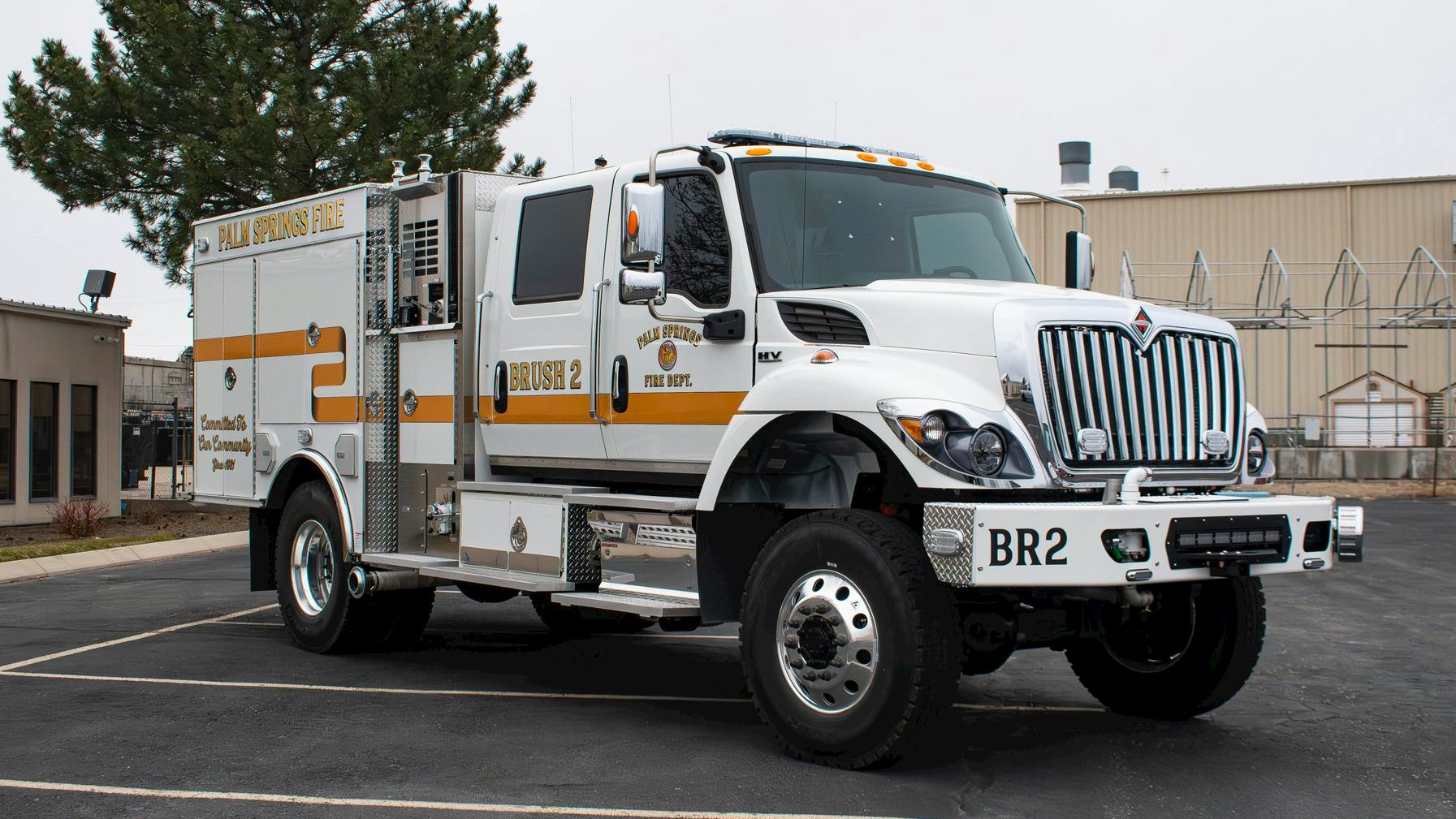 The rig has a Darley two-stage pump and 500-gallon water tank.