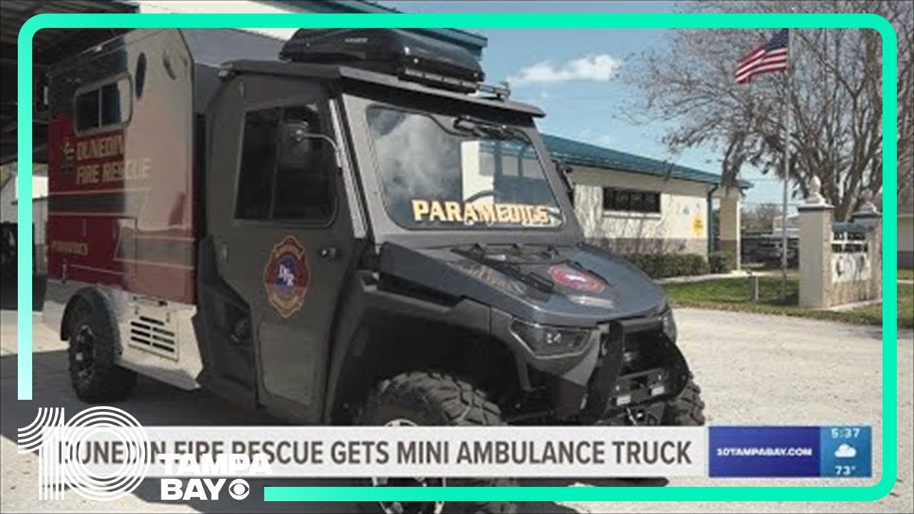 Dunedin Fire Rescue becomes the first department in the Tampa Bay area to get a new miniature ambula