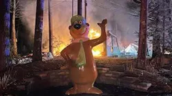 Firefighters from two states were called to Yogi Bear's Jellystone Park Camp Resort around 1 a.m. and ended up calling a second alarm to contain the fire. Firefighters from two states were called to Yogi Bear's Jellystone Park Camp Resort around 1 a.m. and ended up calling a second alarm to contain the fire.