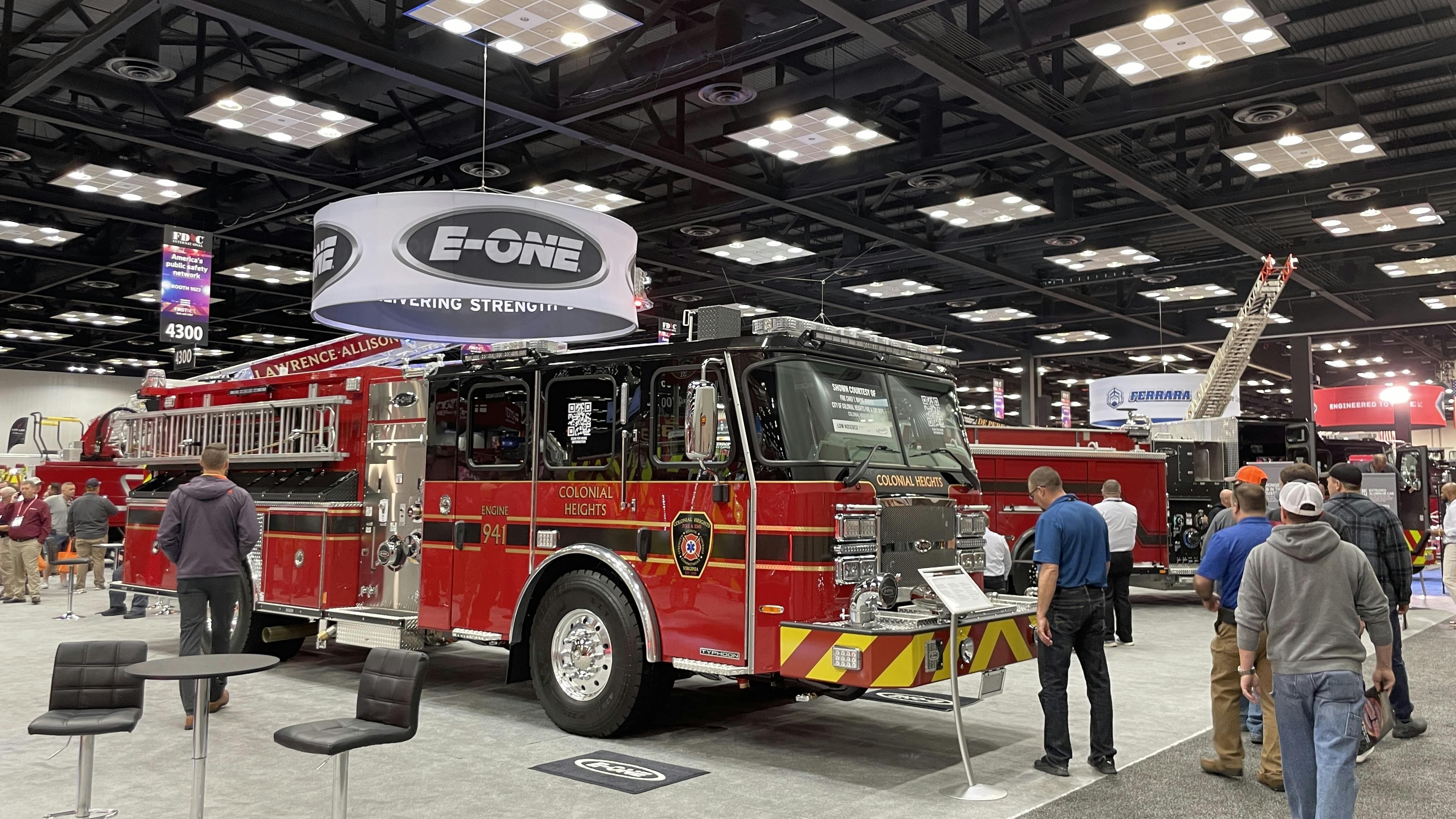 &ldquo;We look forward to featuring a great line-up of E-ONE&rsquo;s industry-leading, mission-critical aerial and pumper products at FDIC,&rdquo; said Chris McClung, vice president of global sales, REV Fire Group.