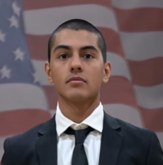 Jacob Fuerte, 22, was enroute to the Los Angeles Fire Department Drill Tower Academy when he was struck by a car on the 101 Freeway.