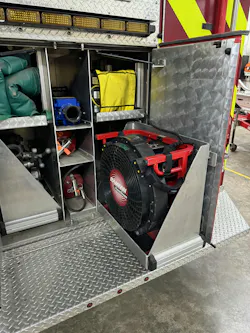 Although a battery-powered fan’s performance without emitting carbon monoxide (compared with a gasoline-powered model) might not be of much significance when the fan is used at the front door of a house, the significance is increased when the house is large or the response is to an apartment building and the fan must be moved. Although a battery-powered fan’s performance without emitting carbon monoxide (compared with a gasoline-powered model) might not be of much significance when the fan is used at the front door of a house, the significance is increased when the house is large or the response is to an apartment building and the fan must be moved.