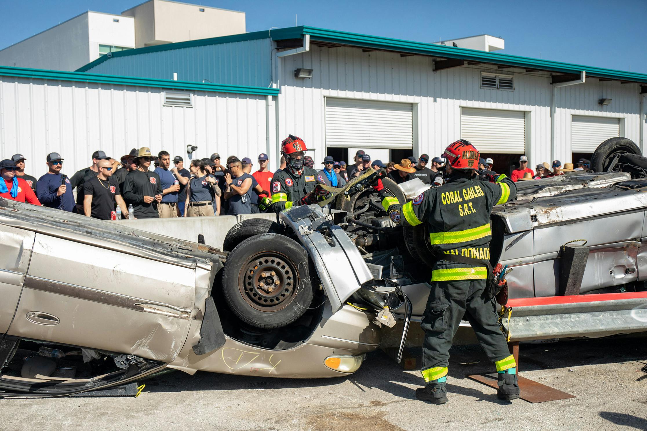 The Vehicle Extrication Challenge was a highlight of the inaugural 2023 Palm Beach State College Invitational and will return this year, sponsored by the Transportation Emergency Rescue Committee.