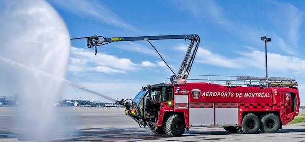 Oshkosh Airport Products announced ADM A&eacute;roports de Montr&eacute;al has taken delivery of five Oshkosh Airport Products Striker&circledR; 6x6 ARFF vehicles.