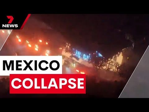Nine people killed after stage collapses in Mexico | 7 News Australia