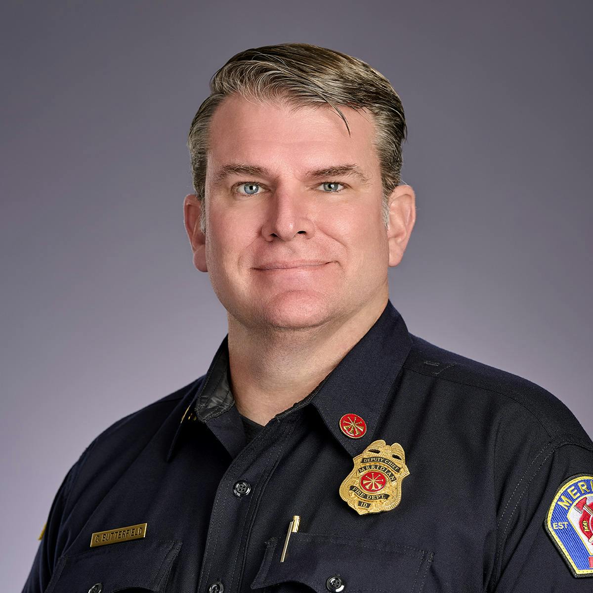 Charlie Butterfield is a deputy chief with the Meridian, ID, Fire Department.
