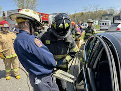 The hands-on training portion of the program consisted of four evolutions, including vehicle extrication. The hands-on training portion of the program consisted of four evolutions, including vehicle extrication.