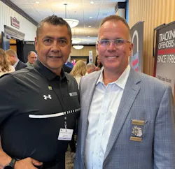 From left, Henry Reyna is pictured with Matthew Saxton, the CEO and executive director of Michigan Sheriff's Association, at the annual conference for Michigan sheriffs earlier this summer in Bellaire, Michigan. From left, Henry Reyna is pictured with Matthew Saxton, the CEO and executive director of Michigan Sheriff's Association, at the annual conference for Michigan sheriffs earlier this summer in Bellaire, Michigan.