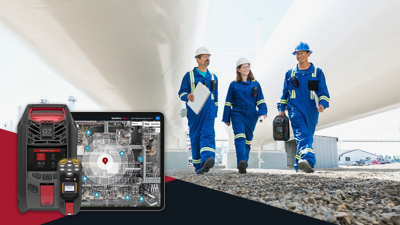 AlertLink proximity-based warning alerts increase employee safety via advance warning of potentially dangerous conditions, expediting evacuations and incident response.