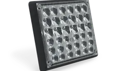 The lens itself is not the typical hard polycarbonate cover but, rather, a flexible and completely clear silicone. The lens itself is not the typical hard polycarbonate cover but, rather, a flexible and completely clear silicone.