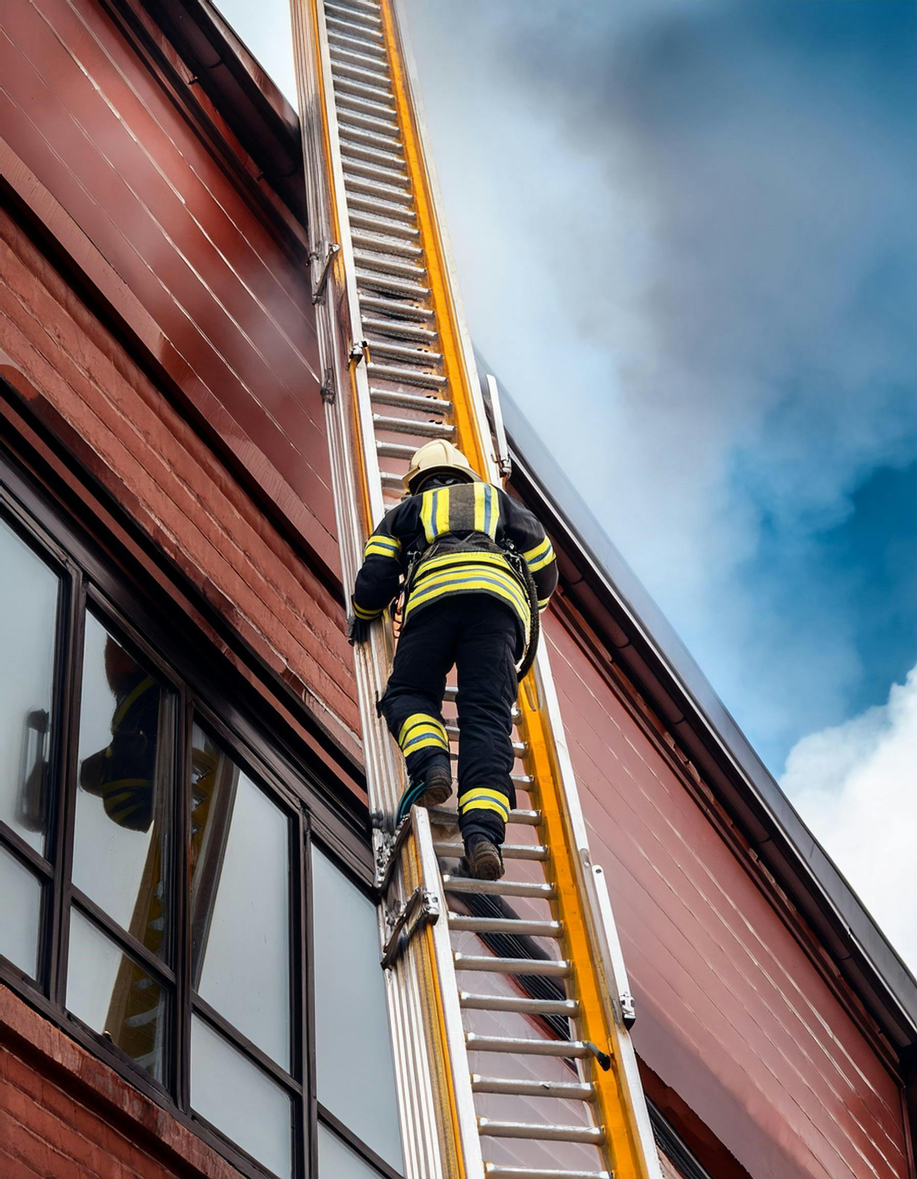 By asking a generative AI program to create an image that shows a firefighter climbing a ladder, the staff of Firehouse received this.