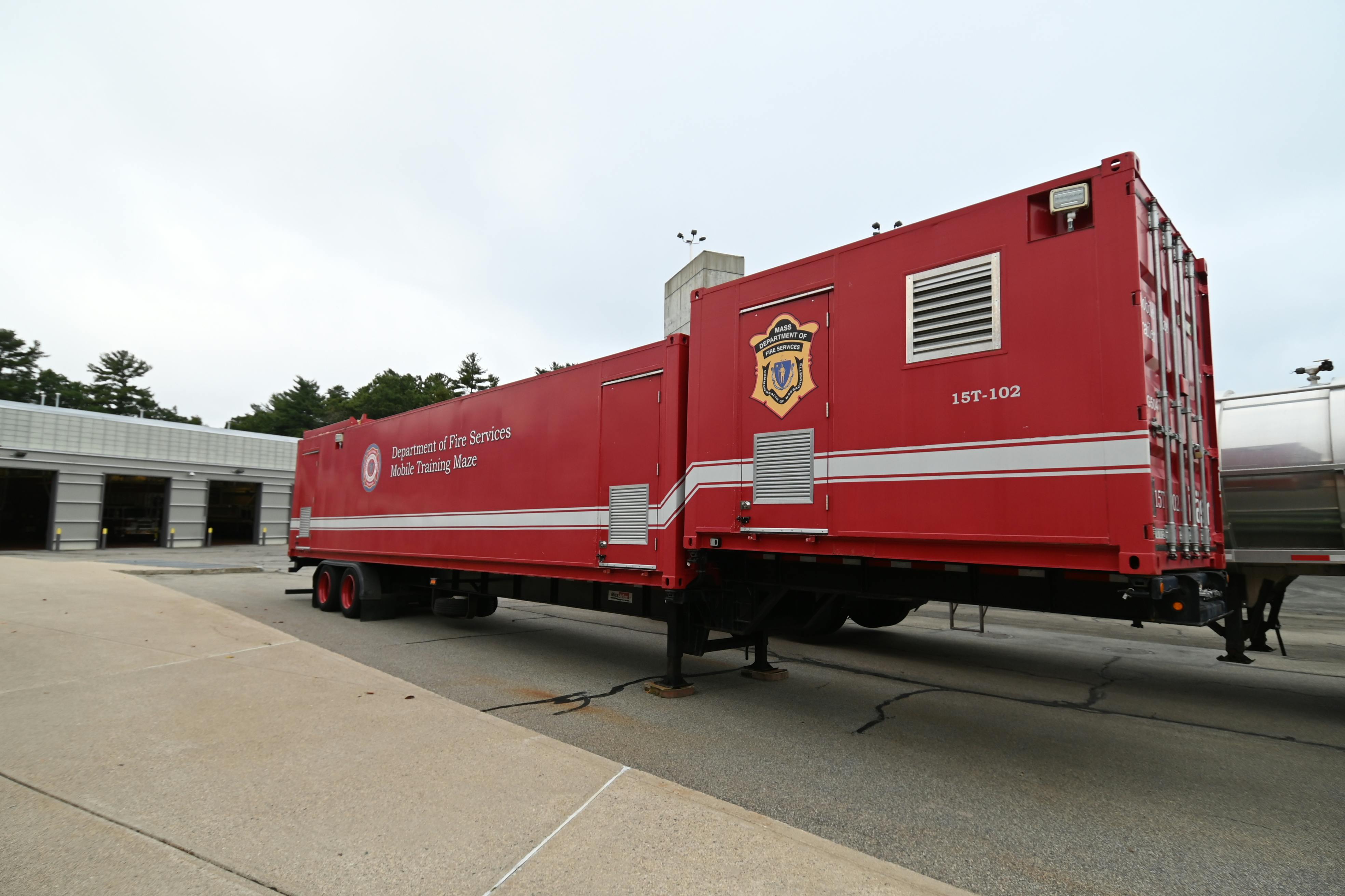 The FEMA Assistance to Firefighters Grant will provide $435,000 in funding for a trailer-based SCBA Maze prop like this one that will train Massachusetts Firefighting Academy recruits on campus and can travel to serve experienced firefighters at their local fire departments.