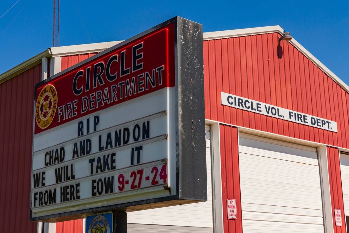 Members of Circle Volunteer Fire Department are mourning the loss of two colleagues.