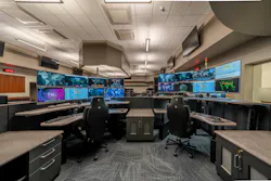 The central core of the Saratoga County Public Safety Facility in Ballston Spa, NY, includes critical infrastructure and smart layout of corridors and egress. Use of the core concept minimized the cost of hardening the facility and of constructing offices and services that are situated around the core. The central core of the Saratoga County Public Safety Facility in Ballston Spa, NY, includes critical infrastructure and smart layout of corridors and egress. Use of the core concept minimized the cost of hardening the facility and of constructing offices and services that are situated around the core.