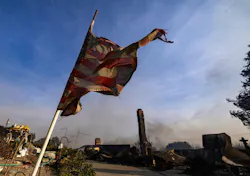 Wildfires have been fanned by strong winds recently. Wildfires have been fanned by strong winds recently.