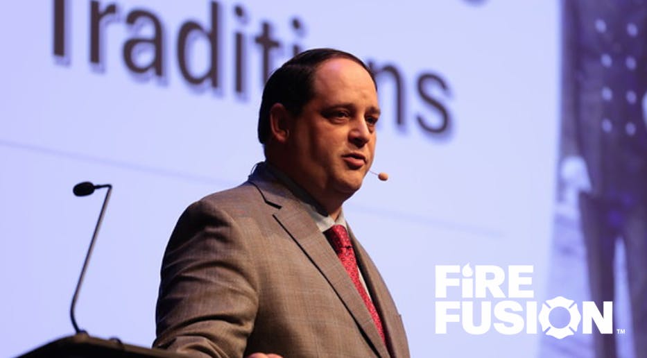 Jason Moore, a former fire chief and Firehouse's Fire Technology columnist, led the keynote that looked at technology combined with tradition.