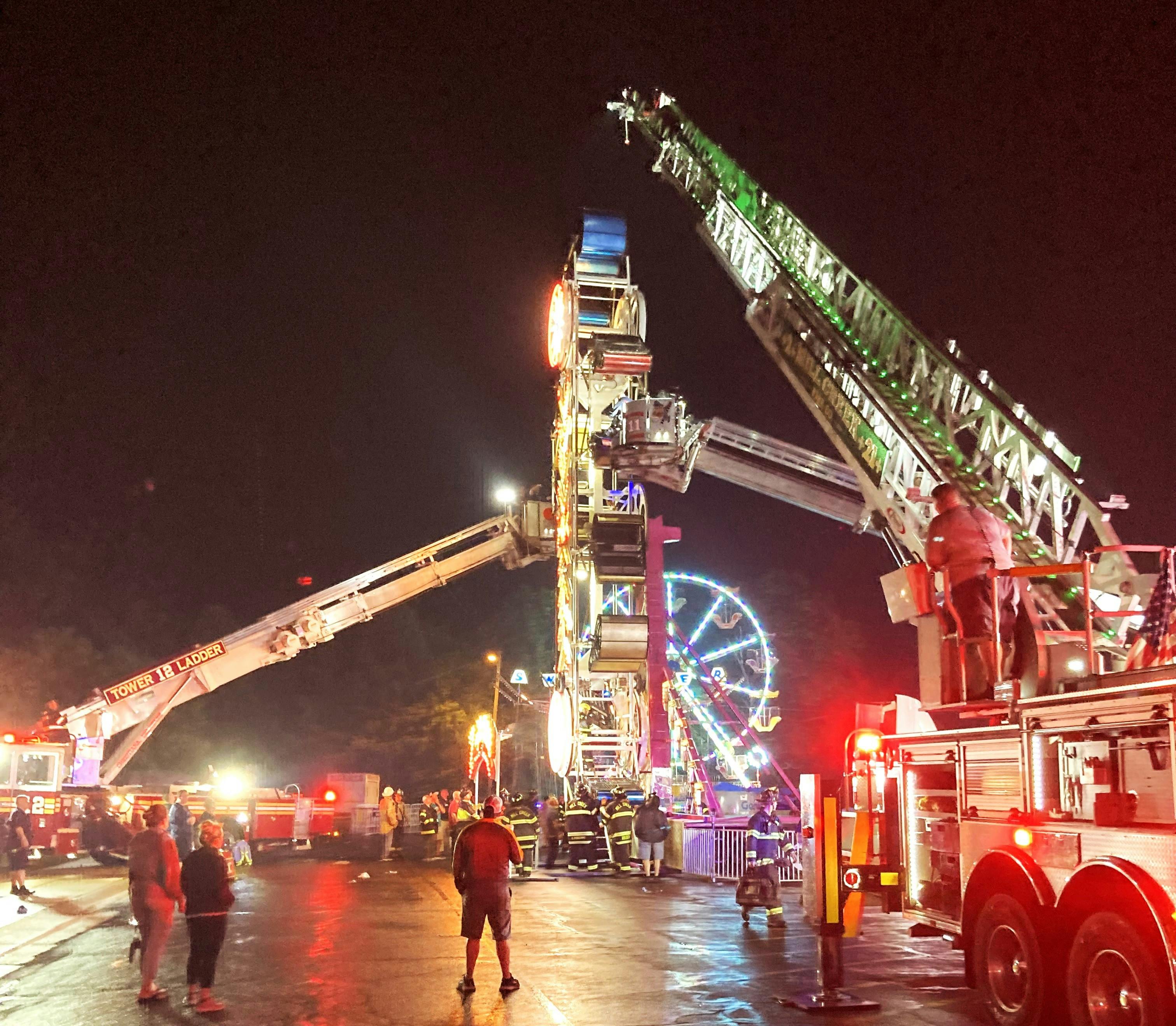 Preplanning for when a traveling carnival takes up residence in a department&rsquo;s response area should include work with the carnival company to ensure that the tallest ride is located in an area where an aerial apparatus is capable of accessing the highest point of the ride (here, 60 feet).