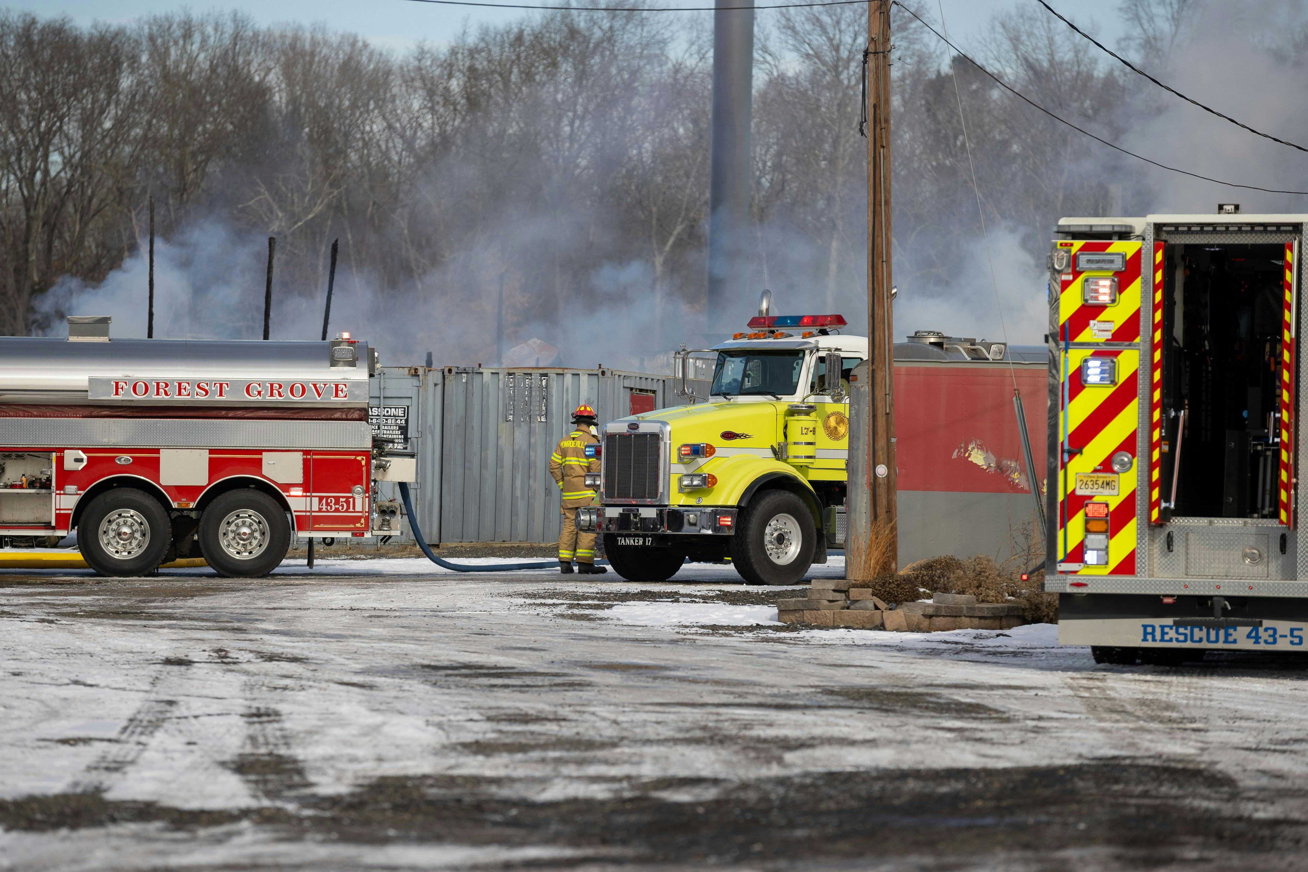 Franklin Township, NJ Swimming Pool Manufacturing Plant Fire