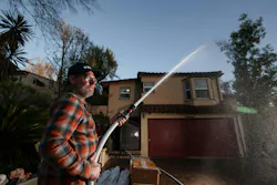 David Whitman, who has seen an uptick in hydrant sales, demonstrates a system at his South Pasadena house. David Whitman, who has seen an uptick in hydrant sales, demonstrates a system at his South Pasadena house.