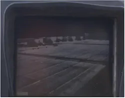 Utilizing the TIC on a roof gives a map of the roof layout and assists in locating hazards. Utilizing the TIC on a roof gives a map of the roof layout and assists in locating hazards.
