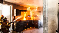 The Carlsbad, CA, Safety Training Center includes this Class B kitchen fire prop. Departments in the region weren’t capable of conducting regular training because of the state’s implementation of standards that affected Class A live fire burns. Computer controls and sensors that detect water as well as manual control via wireless devices provide the means to change the way that flames perform and to optimize the safety of trainees. The Carlsbad, CA, Safety Training Center includes this Class B kitchen fire prop. Departments in the region weren’t capable of conducting regular training because of the state’s implementation of standards that affected Class A live fire burns. Computer controls and sensors that detect water as well as manual control via wireless devices provide the means to change the way that flames perform and to optimize the safety of trainees.