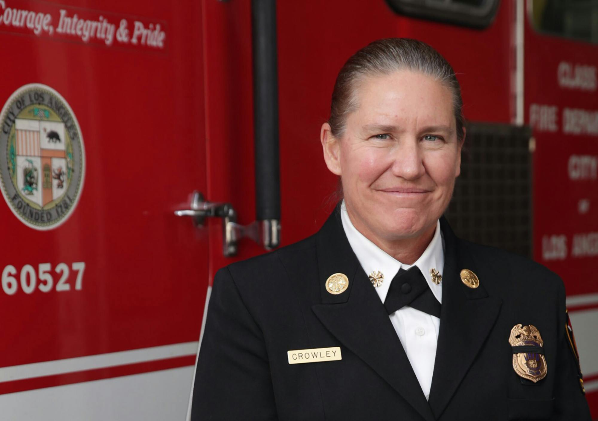 Kristin Crowley was removed from her position as fire chief with the Los Angeles Fire Department.