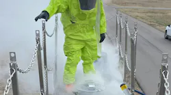 A PPE ensemble can be indicated by a substance’s vapor pressure and its toxicity. A PPE ensemble can be indicated by a substance’s vapor pressure and its toxicity.