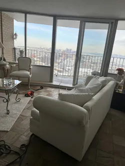 The over-the-edge point of the balcony where members of NHRFS went over to effect the rescue. The over-the-edge point of the balcony where members of NHRFS went over to effect the rescue.