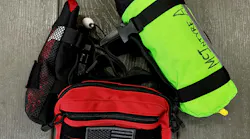 A belt-mounted 4-3-2-1 kit that includes an Anderson Rescue Solutions (ARS) Multi-Loop Rescue Strap, an H2O Rescue Gear Sharpshooter throwbag and a pouch to carry hardware. A belt-mounted 4-3-2-1 kit that includes an Anderson Rescue Solutions (ARS) Multi-Loop Rescue Strap, an H2O Rescue Gear Sharpshooter throwbag and a pouch to carry hardware.