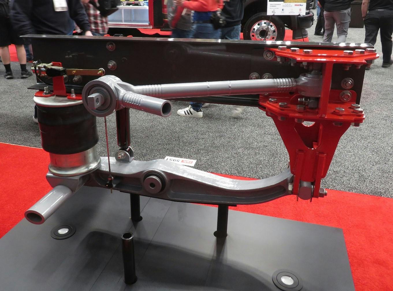 Chassis movement during acceleration and braking is reduced by the design of the RespondAir heavy-duty air ride suspension from Link Manufacturing.