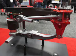 Chassis movement during acceleration and braking is reduced by the design of the RespondAir heavy-duty air ride suspension from Link Manufacturing. Chassis movement during acceleration and braking is reduced by the design of the RespondAir heavy-duty air ride suspension from Link Manufacturing.