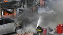 The Northampton Fire Department responded to a call for a fire at a garage that was attached to a dwelling. First-arriving units found the garage and most of the 2½-story house well involved. The operation was defensive from the start. Shortly after that order was given, the roof and second floor collapsed. Firefighters encountered a heavy fire load amid temperatures that were in the low teens. Mutual aid from departments from the municipalities of Easton, Nazareth, Palmer, Tatamy and Wilson responded. The Northampton Fire Department responded to a call for a fire at a garage that was attached to a dwelling. First-arriving units found the garage and most of the 2½-story house well involved. The operation was defensive from the start. Shortly after that order was given, the roof and second floor collapsed. Firefighters encountered a heavy fire load amid temperatures that were in the low teens. Mutual aid from departments from the municipalities of Easton, Nazareth, Palmer, Tatamy and Wilson responded.