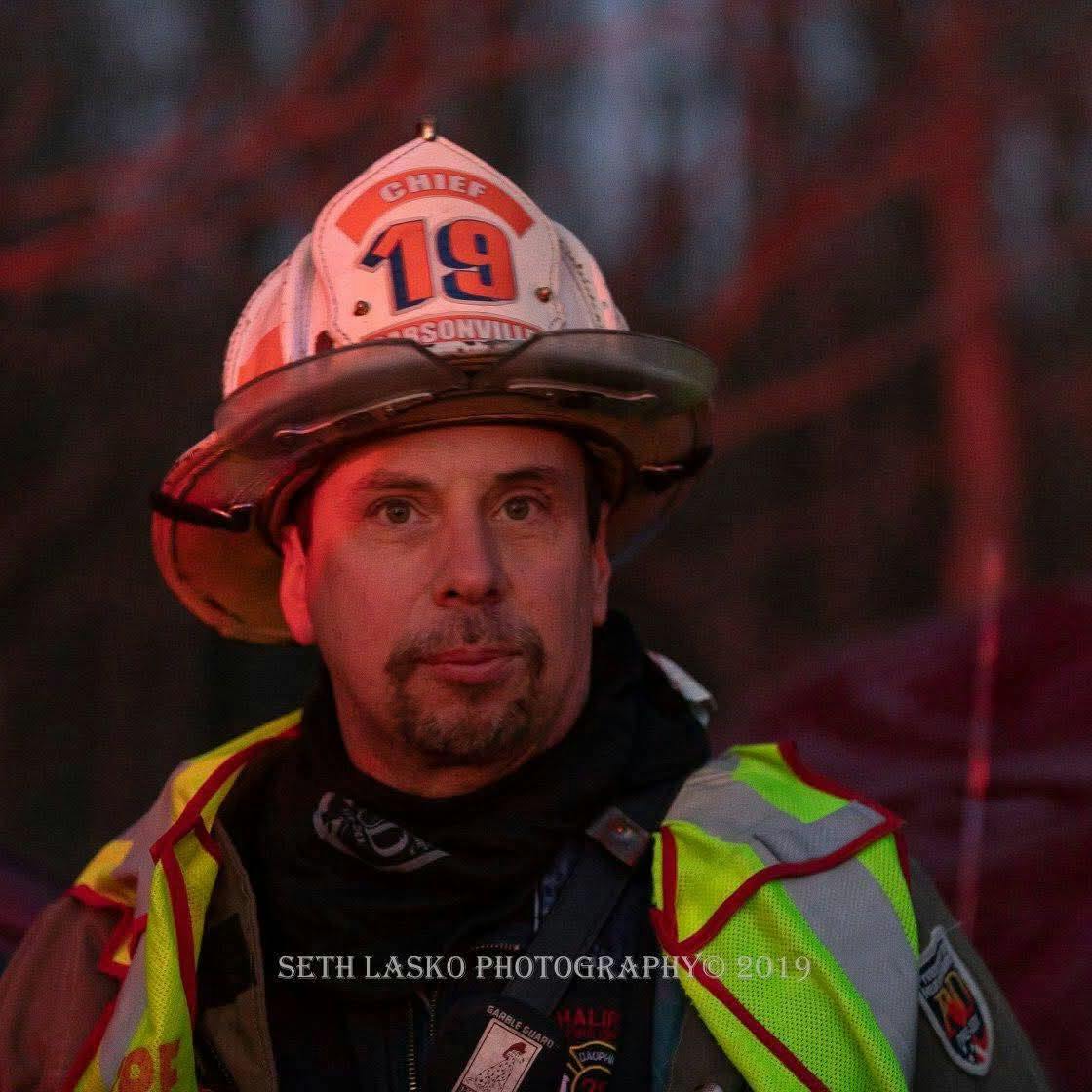 Carsonville Fire Chief David Warfel died after teaching a wildland fire academy class.