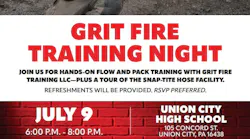 Snap-tite Hose to Host GRIT Fire Training Night Snap-tite Hose to Host GRIT Fire Training Night