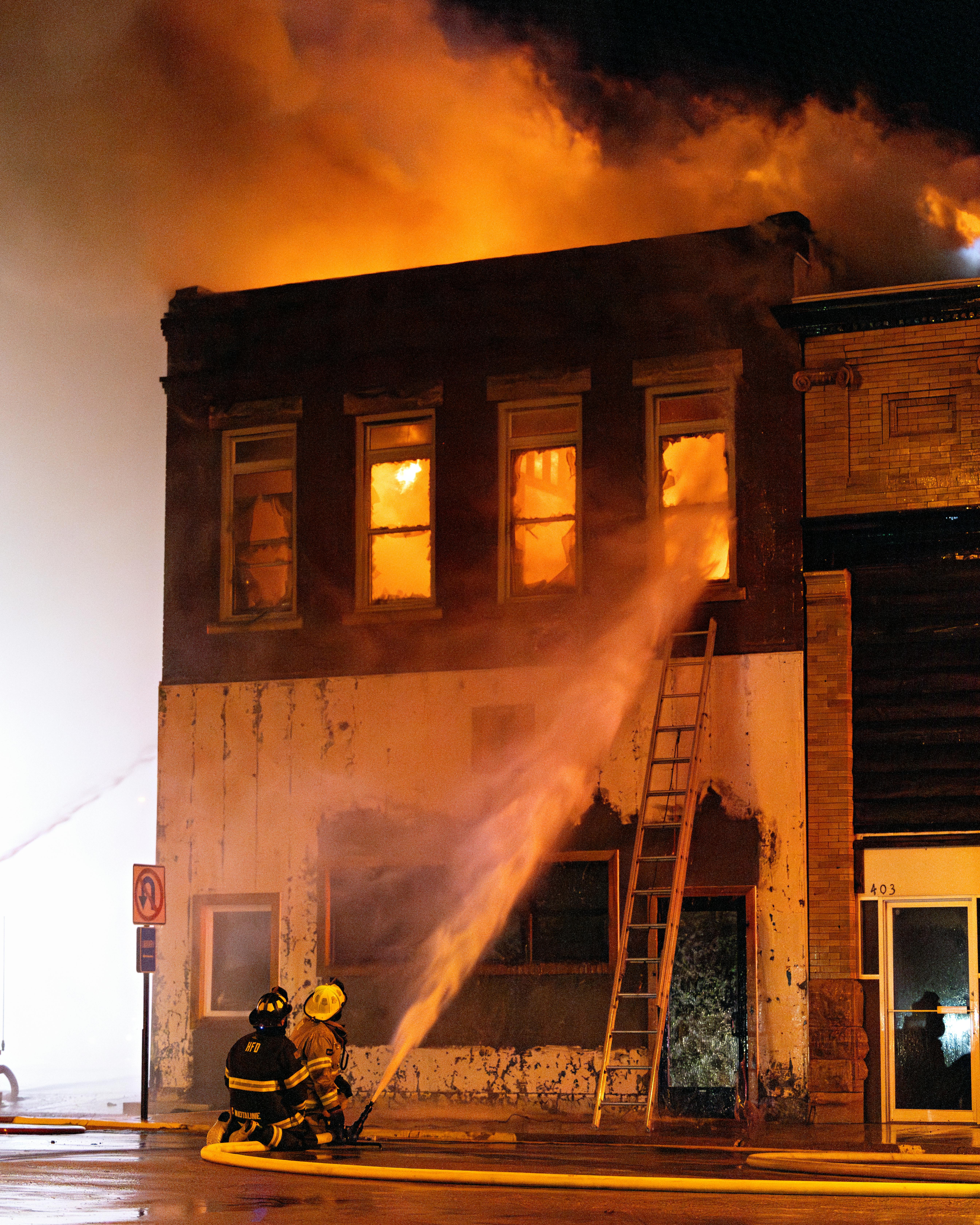firefighting restaurant fire Ivanhoe Minnesota Fire Department