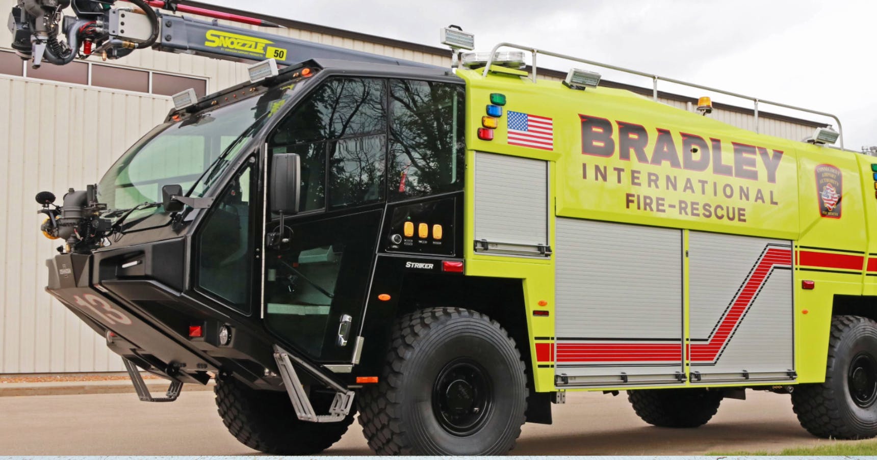 Bradley International Airport Enhances Operations with New Oshkosh Airport Products Striker ARFF Vehicles